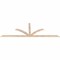 Ekena Millwork Richland Smooth Timber Gable Bracket, Douglas Fir, 108"W x 36"H x 1 1/2"D x 3 1/2"F, 8/12 Pitch GBW108X36X0204RIC00SDF - alternate 2